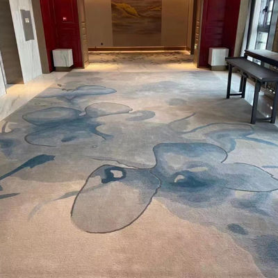 Alfombra de diseño personalizada de lana / seda con almohadilla para sala de estar de alfombra de lujo
