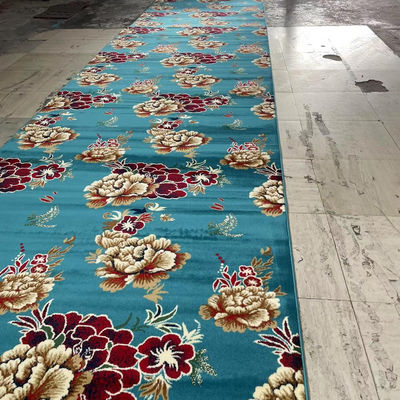 Decoración de iglesias y mezquitas musulmanas de pared a pared de oración alfombra de rollo con textura suave