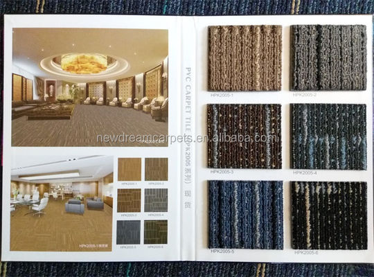 Alfombra de oficina de PP / Nylon 50x50 Alfombra modular de pila de bucle US 2.5-20 / metro cuadrado
