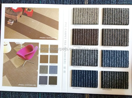 Alfombra de oficina de PP / Nylon 50x50 Alfombra modular de pila de bucle US 2.5-20 / metro cuadrado