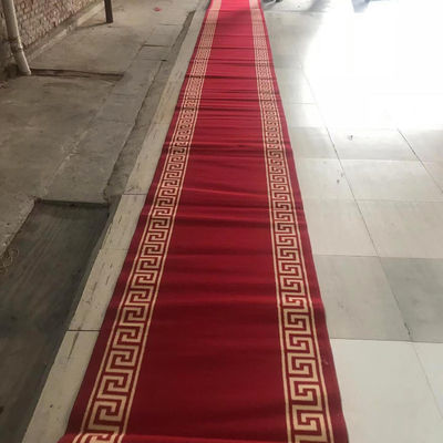 Estilo de mezquita Rectángulo musulmán de pared a pared Alfombra de rollo para el espacio de oración