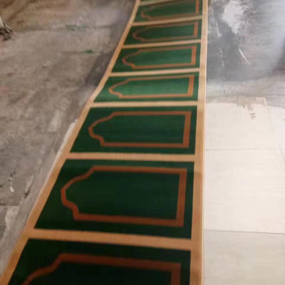 Rollo de alfombra de oración de pared a pared en estilo rectángulo para la oración musulmana