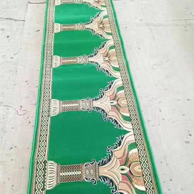 Rollo de alfombra de oración de pared a pared en estilo rectángulo para la oración musulmana