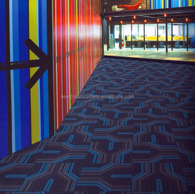 Carpetas de alfombra resistentes al fuego de PP/Nylon fabricadas a máquina ND7214 con patrón de pila de bucle