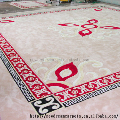Alfombra de viscosa con tufo a mano para habitación de hotel y servicio de llamadas en cualquier momento