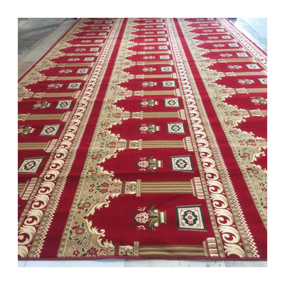 Confortable alfombra de oración alfombra de la mezquita con patrón de mosaico hecho por máquina
