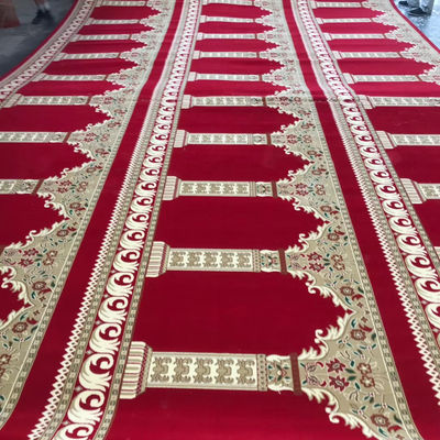 Confortable alfombra de oración alfombra de la mezquita con patrón de mosaico hecho por máquina