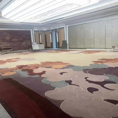 Alfombra de alta calidad con patrón floral hecho a mano Alfombras de lana de Zelanda para hoteles de 5 estrellas