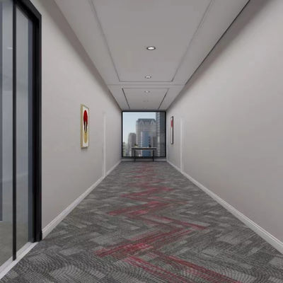 Hoteles y oficinas azulejos de alfombra de nylon 50x50 tamaño cuadrado espesor total 6mm fácil de instalar