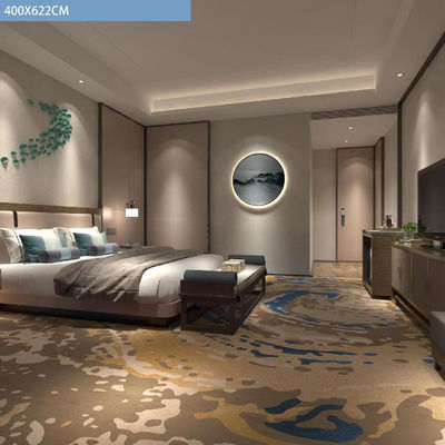 Alfombra impresa personalizada de pila alta para decoración de hotel de estilo de diseño moderno