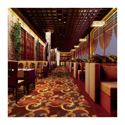 Alfombra de lujo Axminster personalizada con patrón de flor de ciruela para hotel 80% lana 20% nylon