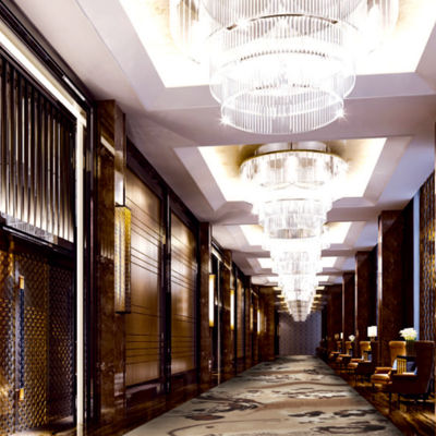 Alfombra de lujo Axminster personalizada con patrón de flor de ciruela para hotel 80% lana 20% nylon