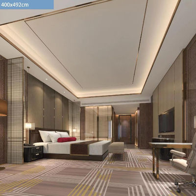 Alfombras de impresión a medida de estilo moderno Material de nylon para alfombras de pared a pared de hotel