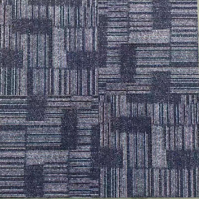 Tejas de alfombra de nylon para oficinas comerciales con respaldo de PVC de uso pesado y fácil de instalar