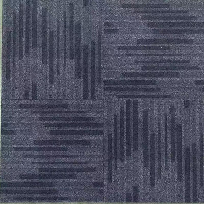 Tejas de alfombra de nylon para oficinas comerciales con respaldo de PVC de uso pesado y fácil de instalar