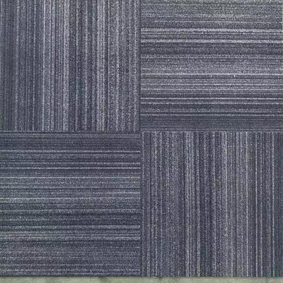 Tejas de alfombra de nylon para oficinas comerciales con respaldo de PVC de uso pesado y fácil de instalar