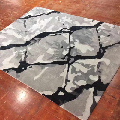 Teppiche 3D de gran tamaño hecho a mano estilo antiguo alfombra de dragón con logotipo personalizado en negro
