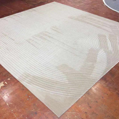 Alfombra marina de seda turca hecha a mano con patrón y artesanía personalizados de trellis