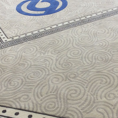 Alfombra y alfombra de color blanco con diseño personalizado de lana/arcílico