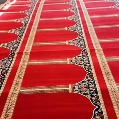 Rollo de alfombra de mezquita lavable a mano o en máquina en cualquier color para oración de pared a pared
