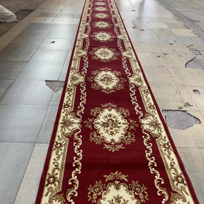 Rollo de alfombra de 100% de polipropileno para la oración de pared a pared en la decoración de la mezquita