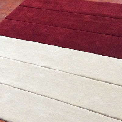 Medium Pile Tufting hecha a mano alfombra de color blanco y alfombra diseño personalizado para el estilo moderno
