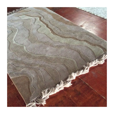 Suave y duradero 100% lana hecha a mano alfombras de seda alfombras altura de la pila 9-17mm