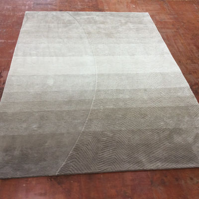 Suave y duradero 100% lana hecha a mano alfombras de seda alfombras altura de la pila 9-17mm