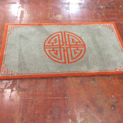 Alfombra redonda de acrílico de lana de seda viscosa para decoración navideña