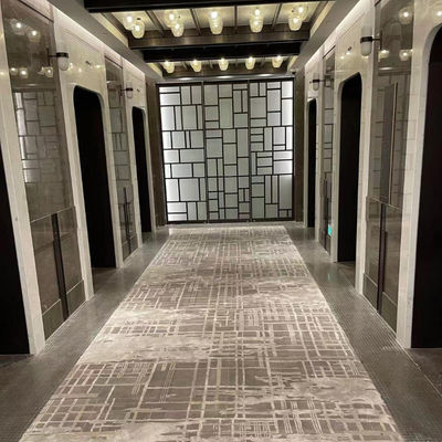 Alfombras de impresión personalizadas de nylon con patrón floral para decoración de hoteles de diseño moderno