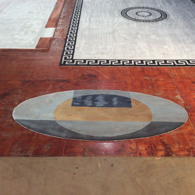 Alfombra redonda de acrílico de lana de seda viscosa para decoración navideña