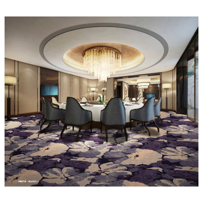Alfombra de Axminster por metro cuadrado para la impresión de pisos de hoteles de lujo Diseño personalizado