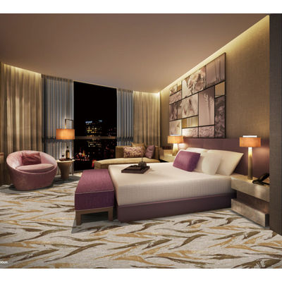 Alfombra de Axminster por metro cuadrado para la impresión de pisos de hoteles de lujo Diseño personalizado