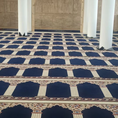 Alfombra de mezquita musulmana personalizada para diseño y decoración del piso de oración de la mezquita