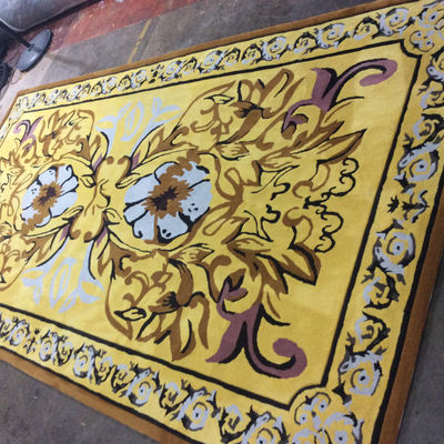 Alfombra floral hecha a mano para la sala de estar del hotel en cualquier diseño y patrón de color