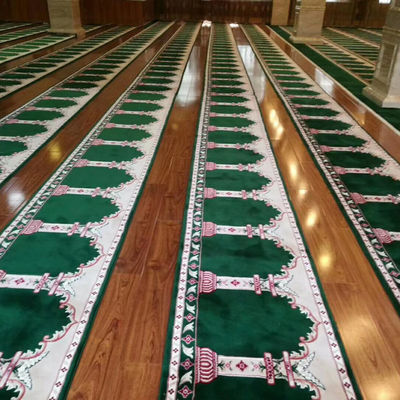 Rectángulo Axminster patrones personalizados 4 * 25 alfombras personalizadas de rollo para alfombra de oración de la mezquita