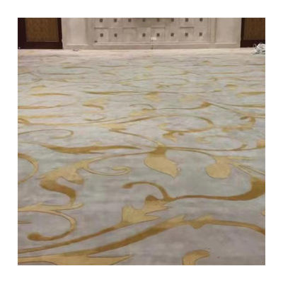 Rectángulo de pila media de diseño personalizado de lujo de diseño de alfombra de lana de diseño personalizado de mano