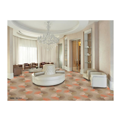 Ancho personalizado Luxury Plum Flower Pattern Alfombra de hotel para decoración de habitaciones de hotel