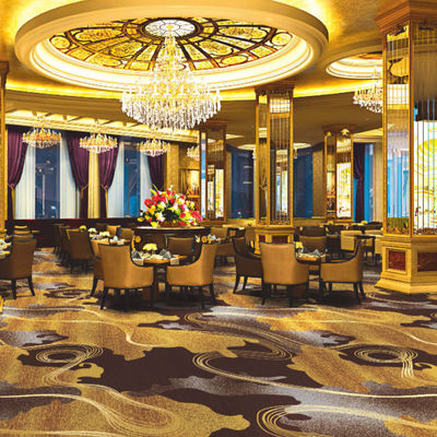 Alfombras personalizadas de lana jacquard y nylon para hoteles de 5 estrellas