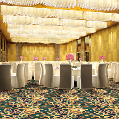 Estilo Clásico 80% Lana 20% Nylon Imprimido Alfombra Axminster para Hotel Alfombra Broadloom