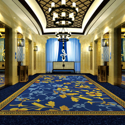 Estilo Clásico 80% Lana 20% Nylon Imprimido Alfombra Axminster para Hotel Alfombra Broadloom