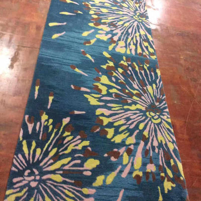 Alfombra de algodón con respaldo de alfombra de diseño de alfombra hecha a mano