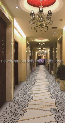 Impresión de 100% de nylon de alfombra de hotel para la sala de recepción y el dormitorio en varios colores