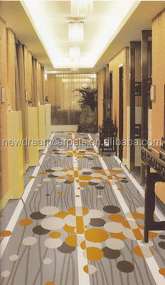 Impresión de 100% de nylon de alfombra de hotel para la sala de recepción y el dormitorio en varios colores