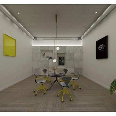 Tejas de alfombras modulares para oficinas comerciales rectangulares 60.96*60.96 Diseño extraíble de lujo