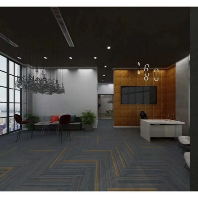 Alfombra de azulejos de oficina modular de PP de nylon para alfombras extraíbles de lujo