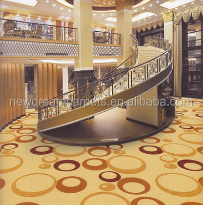 Impresión de alfombras de nylon para oficinas y paredes de hoteles crea un ambiente lujoso
