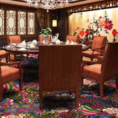 80% lana 20% nylon estilo clásico alfombra de Axminster impresa para alfombra de hotel Broadloom