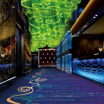 80% lana 20% nylon estilo clásico alfombra de Axminster impresa para alfombra de hotel Broadloom