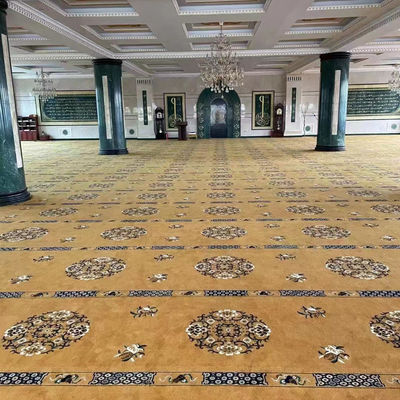 Alfombras personalizadas para la mezquita Sala de banquetes Sala de oración Axminster 4 * 25 Roll Machine Alfombra tejida